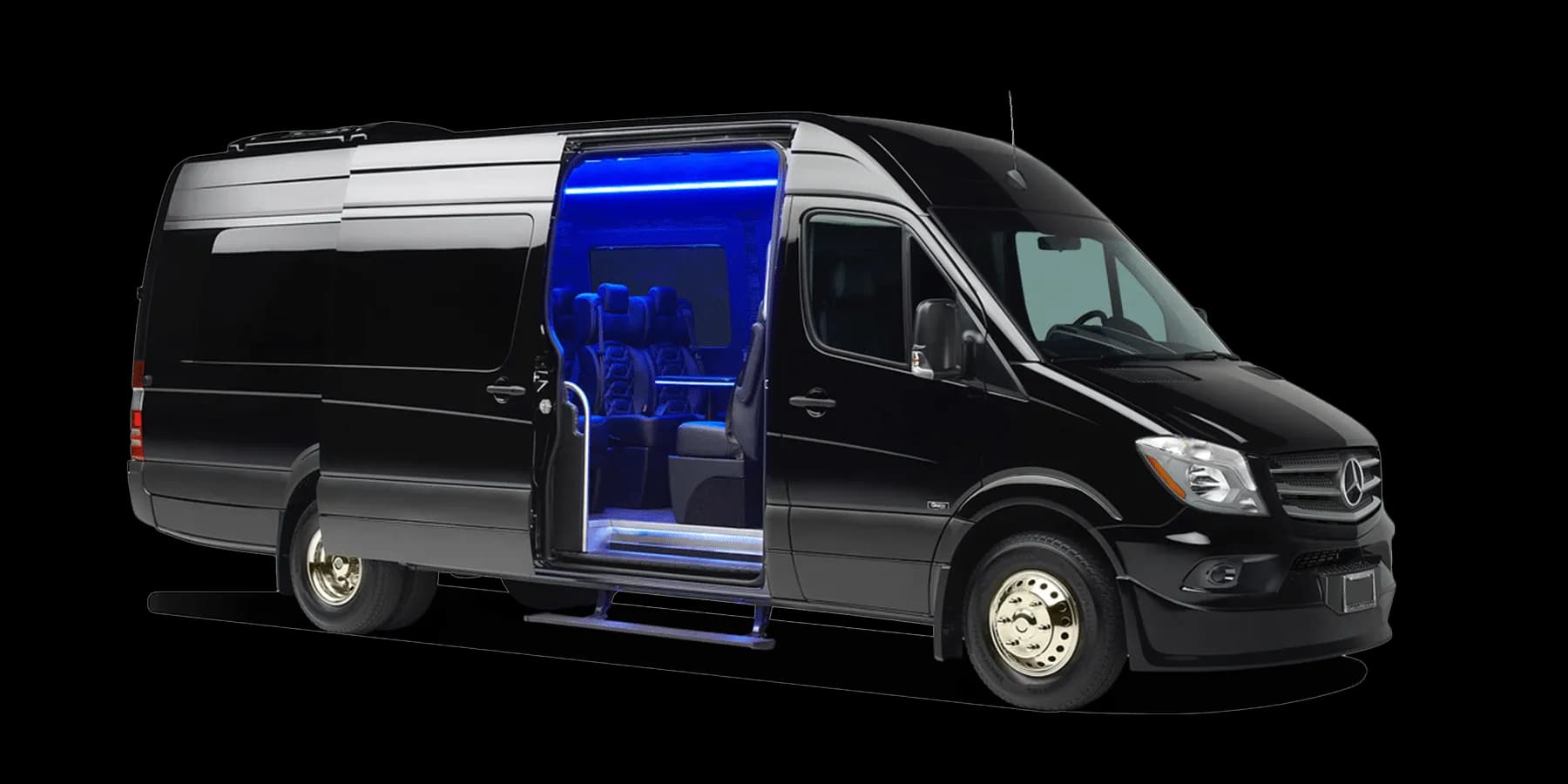 Mercedes Sprinter minibus chauffeur privé Saint-Tropez — 20 passagers