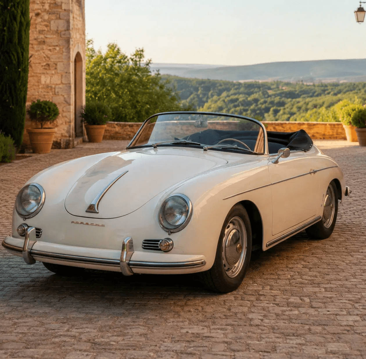Porsche 356 Speedster vintage car in Saint-Tropez