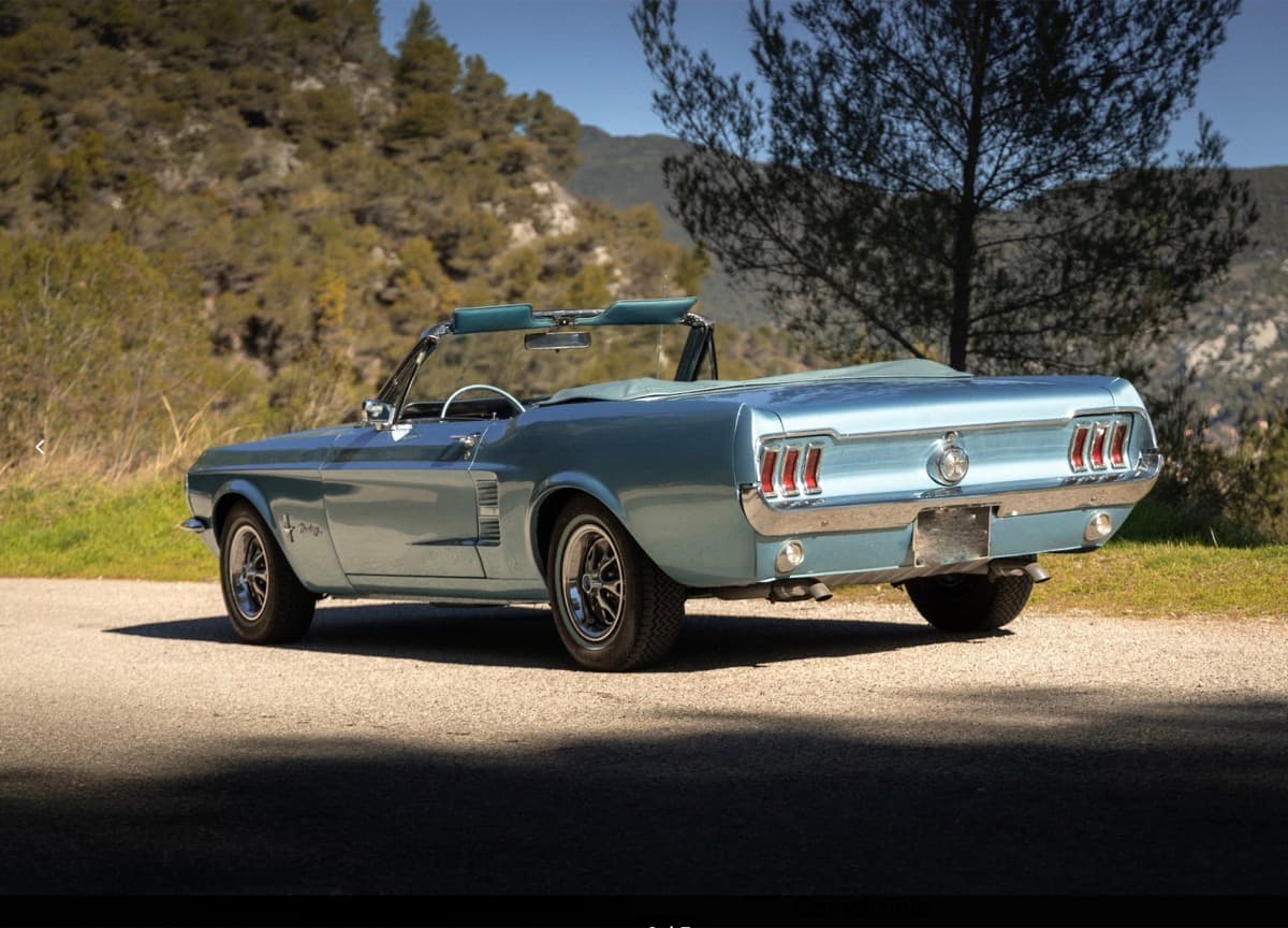 Ford Mustang 1966 Light Blue Metallic classic convertible